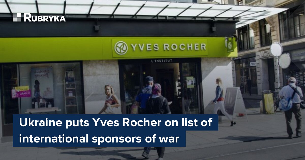 Yves Rocher - International sponsor of war