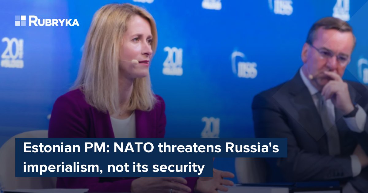 Estonian PM: NATO threatens Russia's imperialism, not its security ...