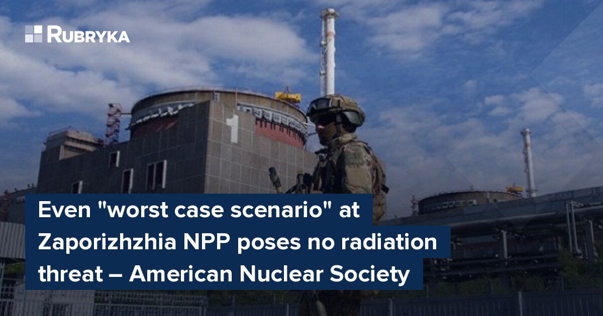 Even "worst Case Scenario" At Zaporizhzhia NPP Poses No Radiation ...