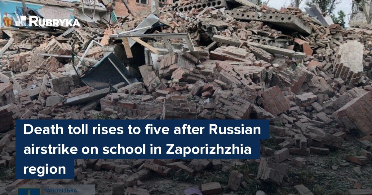 Death Toll Rises To Five After Russian Airstrike On School In ...