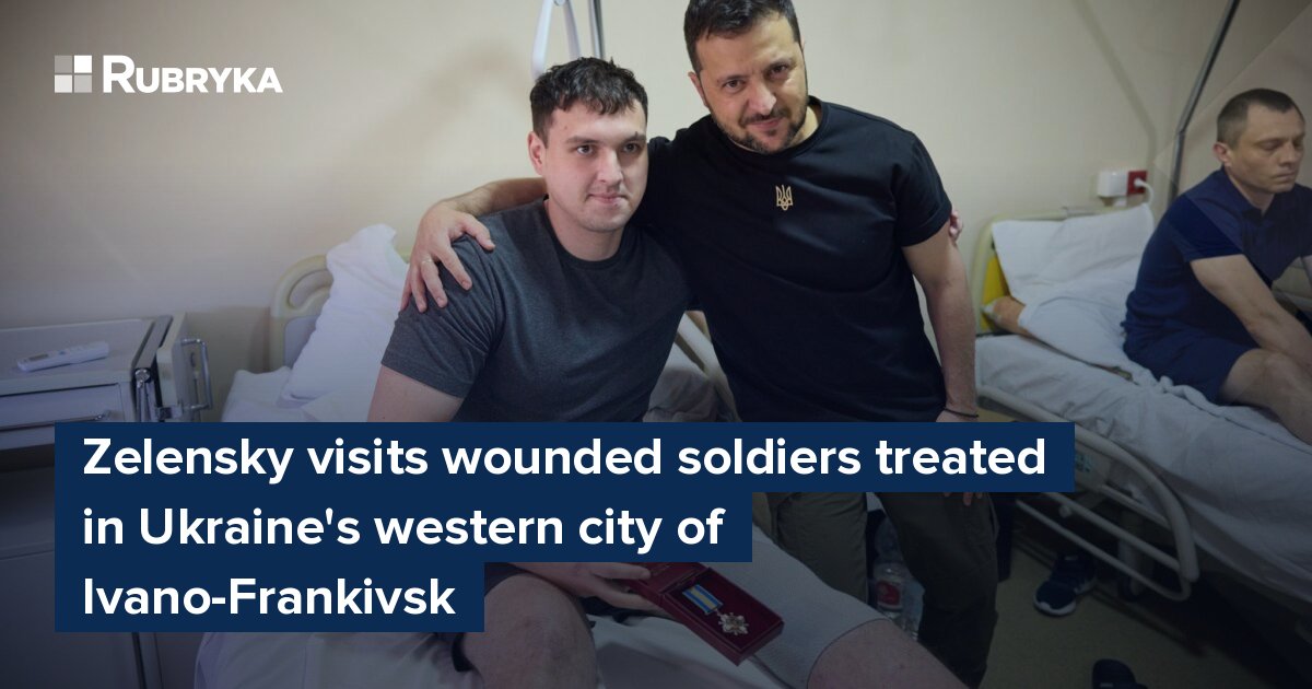 Zelensky Visits Wounded Soldiers Treated In Ukraine's Western City Of ...