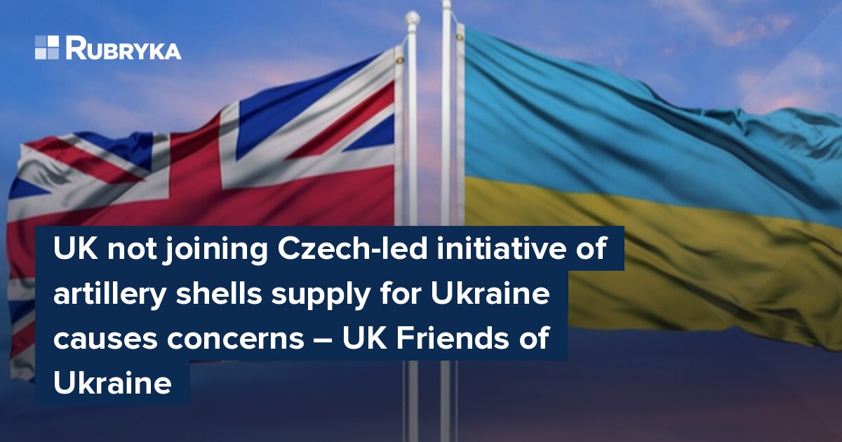 UK not joining Czech-led initiative of artillery shells supply for ...