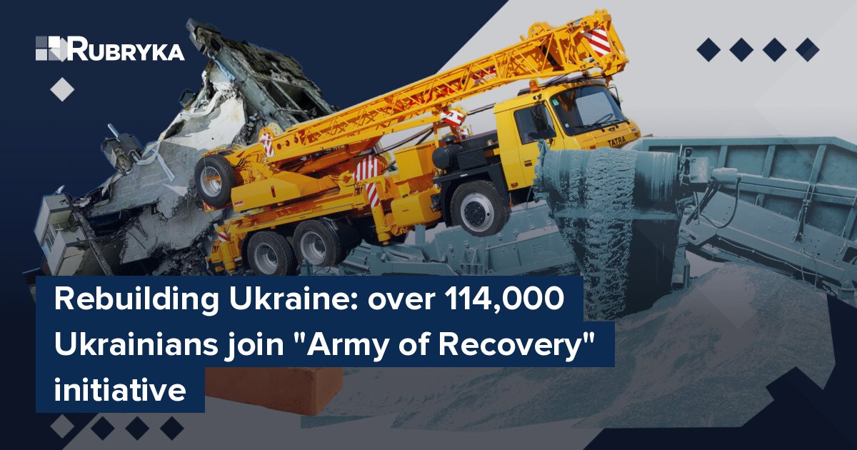 Rebuilding Ukraine: over 114,000 Ukrainians join 